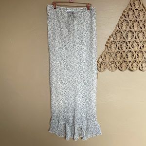 Vintage Newport News Ditsy Floral Maxi Skirt, 16